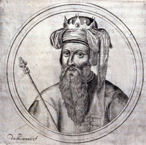 Amédée VIII (1383-1451), Comte puis Duc de Savoie, dernier antipape sous le nom de Félix V. Gravure dans « Histoire généalogique de la Maison Royale de Savoie » par Samuel Guichenou, Lyon 1660. - Unknown artist