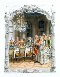 Aristocrates à table au 17ème siècle - dans "Une femme de qualité au siècle passé"