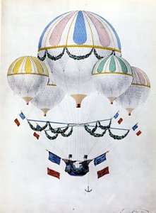 Flottille de ballons par Eugène Godard (1827 - 1890)