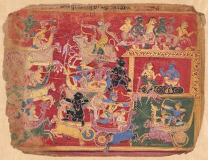 Bataille des forces de Krishna et Bana, d