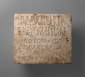 Inscription funéraire bilingue - Unknown artist