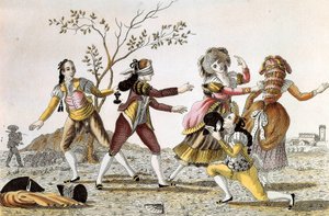Colin-maillard : Un homme aux yeux bandés cherche à trouver ses compagnons de jeu