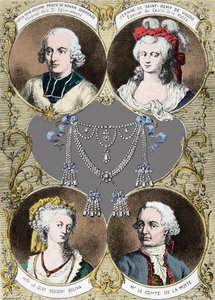 Affaire du collier de la reine Marie-Antoinette - les protagonistes de l