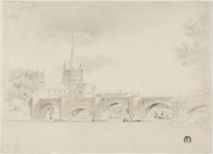 Église cathédrale et pont, Hereford