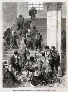 Pénitents catholiques montant l