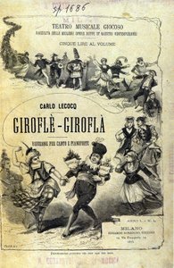 Charles Lecocq "Giroflé - Girofla". Couverture de la partition.