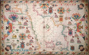 Carte de la Méditerranée occidentale, c.1600 - Unknown artist