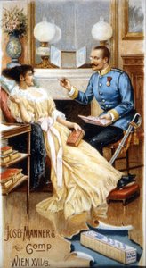 Publicité pour le chocolat « Josef Manner & Gomp, Vienne » - Unknown artist