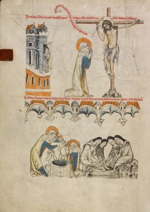 Le Christ bénit sainte Edwige ; sainte Edwige lave le visage de son petit-fils - Unknown artist