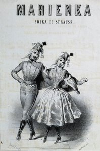 Couple de danseurs de polka pour Strauss «Marienka»