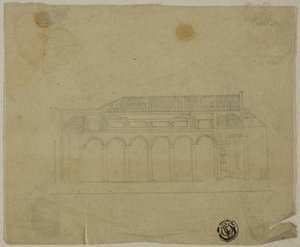 Coupe transversale de la basilique - Unknown artist