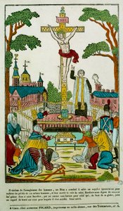 Crucifixion Gravure du 19ème siècle
