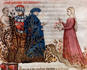 Dante rencontre Matelda - Unknown artist