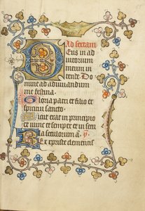 Initiale "D" décorée