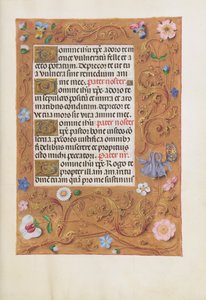 Page de texte décorée - Unknown artist