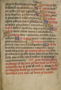 Page de texte décorée - Unknown artist