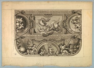 Décorations de LeBrun et Mignard au Palais de Versailles