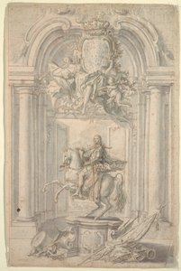 Design pour monument équestre de Charles III - Unknown artist