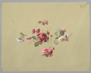 Design pour papier peint et textiles : Fleurs