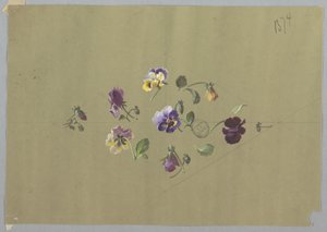 Motif pour papier peint et textiles : Fleurs