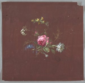 Conception pour papier peint et textiles : Fleurs - Unknown artist