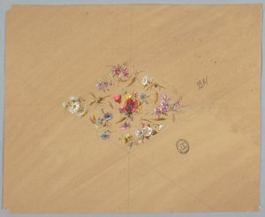 Conception pour papier peint et textiles : Fleurs
