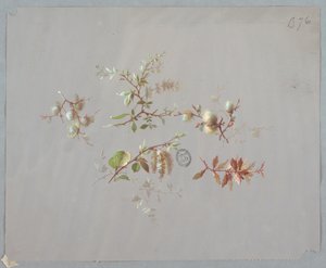 Conception pour papier peint et textiles : Fleurs