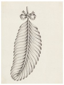 Design pour une broche en forme de plume - Unknown artist