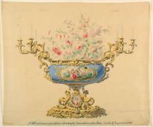 Conception pour une jardinière et un candélabre