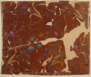 Conception pour un tissu tissé, fragment - Unknown artist