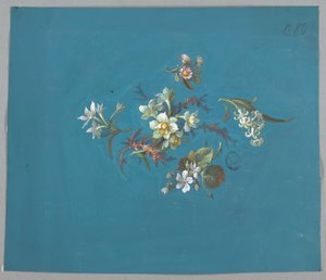 Conception pour papier peint et textiles, fleurs