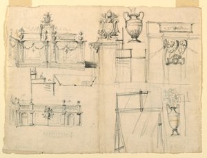 Conceptions pour vases et architecture - Unknown artist