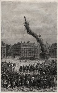 Destruction de la colonne Vendôme pendant la Commune