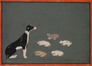 Chien avec des chiots - Unknown artist