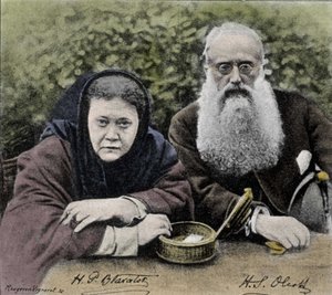 Elena Petrovna Blavatsky (1831-1891), théosophe russe, cofondatrice de la Société Théosophique en 1875 avec Henry Steel Olcott.
