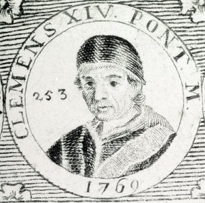 Gravure du pape Clément XIV (1705 - 1774) - Unknown artist