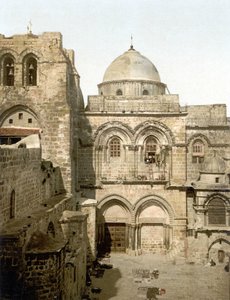 Façade du Saint-Sépulcre. Jérusalem. Photochrome sd. 1890-1900.