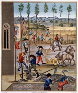Travail aux champs - Miniature