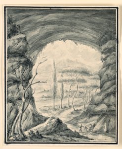Figures sur un passage rocheux