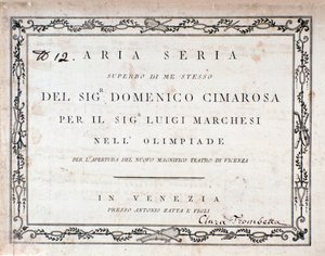 Première page de la partition musicale d