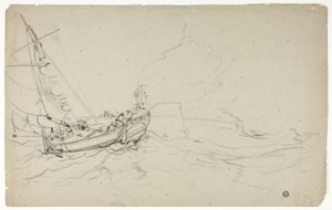Bateaux de pêche en mer
