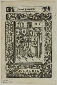 Fuite en Égypte du Rosario della V. Maria par Castellanus, planche 89 des Gravures sur bois des livres du XVIe siècle - Unknown artist