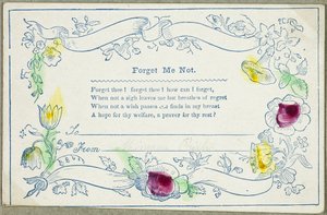 Forget Me Not (valentine) - Unknown artist