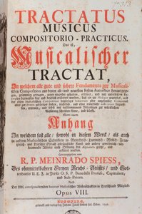 Frontispice de Tractatus musicus par Meinrad Spiess