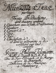 Georg Philipp Telemann. Compositeur allemand (Magdebourg)