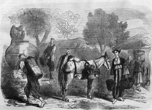 Vendanges à Chypre - Gravure dans « Le Journal Illustré »