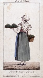 Marchand de haricots verts - dans « Cris de Paris », début 19ème siècle - Unknown artist