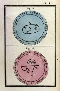 Grimoire du Pape Honorius utilisé pour invoquer des démons. Éd. de 1760. - Unknown artist