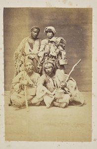 [Portrait de groupe de quatre paysans] - Unknown artist