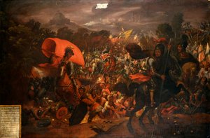 Hernan Cortes fuyant la capitale aztèque
